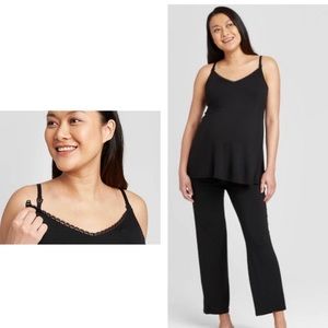 Isabel Maternity Drop Cup Nursing Pajama Set L